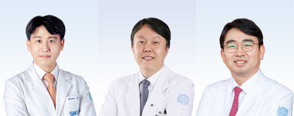 ▲ (왼쪽부터) 전재현 교수, 성용원 교수, 김관민 교수