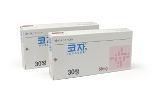 ▲ 한국오가논의 오리지널 로사르탄 제제 코자가 지난 21일 식품의약품안전처로부터 좌심실 비대가 있는 고혈압 환자에서의 뇌졸중 발생 위험의 감소에 대한 적응증을 추가 승인받았다