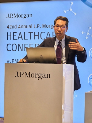 ▲ SK바이오팜이 ‘JP모건 헬스케어 컨퍼런스(J.P. Morgan Healthcare Conference, JPMHC)’에서 자사의 뇌전증 혁신신약 세노바메이트의 최근 성과와 균형 잡힌 ‘빅 바이오텍’을 향한 중장기 성장 전략을 발표했다