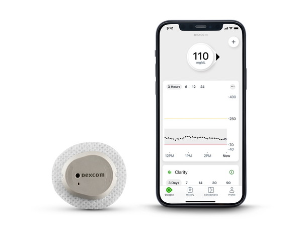 ▲ 휴온스는 실시간 연속혈당측정기 ‘덱스콤 G7(Dexcom G7 Continuous Glucose Monitoring System)’을 출시했다