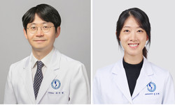 ▲ (왼쪽)아주대병원 장전엽 교수, 부산대의학과 김윤학 교수