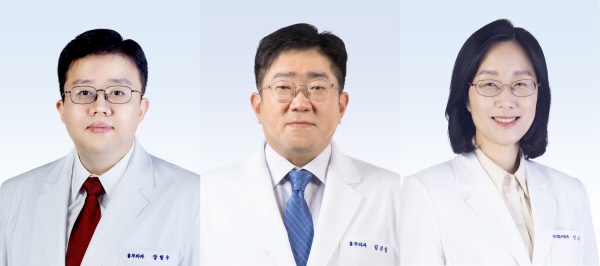 ▲ (왼쪽부터) 장형우교수, 김준성 교수, 안소연 교수