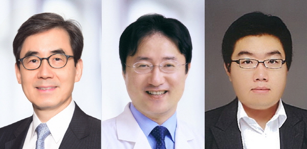 ▲ (왼쪽부터]) 김효수 교수, 양한모 교수, 김준오 연구교수
