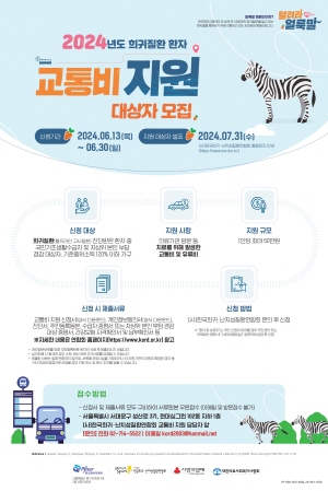 ▲ 한국화이자제약은 희귀질환 환자들의 질환 극복을 응원하고 질환 인식 개선을 위한 ‘얼룩말 캠페인’의 일환으로 2024년도 희귀질환 환자 교통비 지원 사업을 전개한다.