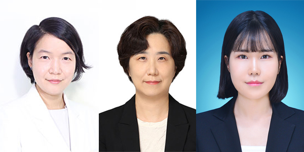 ▲ (왼쪽부터) 유금혜, 심효은 교수, 강민채 연구원