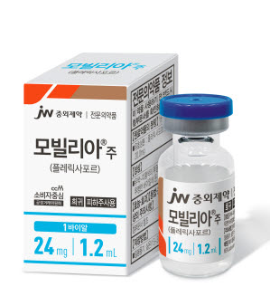 ▲ JW중외제약이 조혈모세포 가동 촉진제 ‘모빌리아(성분명 플레릭사포르)’를 출시한다.