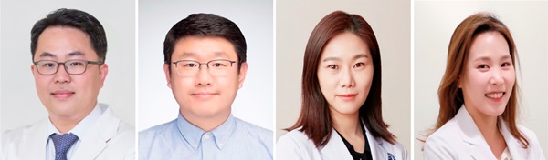 ▲ (왼쪽부터) 신동욱 교수, 한경도 교수, 최혜림 교수, 유정은 교수.