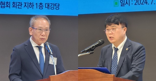 ▲ 임정혁 위원장(왼쪽)과 임현택 회장.