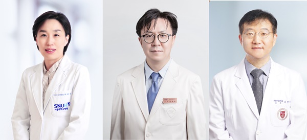 ▲ (왼쪽부터)이유진 교수, 김석주 교수, 이헌정 교수.