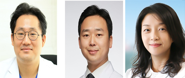 ▲ (왼쪽부터) 박형석 교수, 김주흥 교수, 이지연 교수