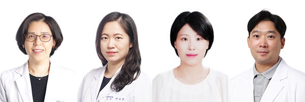 ▲ (왼쪽부터) 김난희 교수, 박소영 교수, 김민희 교수, 김재영 교수.