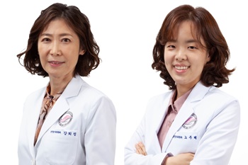 ▲ 강희정 교수(왼쪽)와 노주혜 교수.