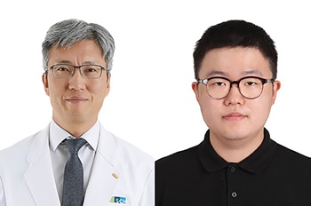▲ 임수빈 교수(왼쪽)와 하종호 임상강사.