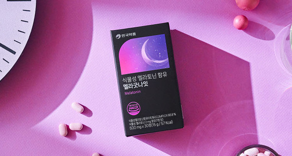 ▲ 안국약품이 식물성 멜라토닌을 함유한 신제품 ‘멜라굿나잇’을 출시했다