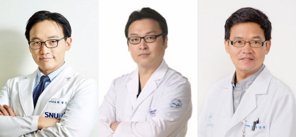 ▲ (왼쪽부터) 최형진 교수, 목정하 교수, 윤승용 교수