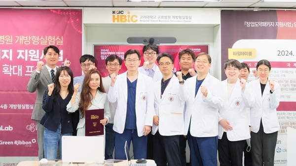 ▲ 고려대 구로병원 개방형실험실 구축사업은 15일, 17일 양일간 2024 창업도약패키지 지원사업 임상의 컨설팅 프로그램을 개최했다.