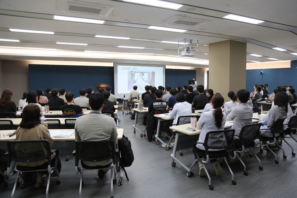 ▲ 칠곡경북대병원이 경북 119구급대원 역량강화 교육을 실시했다.