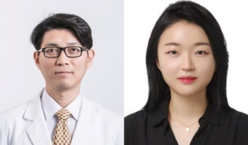 ▲ 심승혁 교수(왼쪽)와 장은비 전임의.
