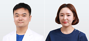 ▲ 권혁재 교수(왼쪽)와 이영 간호사