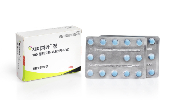 ▲ 한국릴리는 재발성ㆍ불응성 외투세포림프종 치료제 ‘제이퍼카정 100mg(성분명 퍼토브루티닙)’을 이달 26일 국내 출시했다고 밝혔다.
