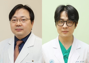▲ 김용희 교수(왼쪽)와 김인하 전문의.