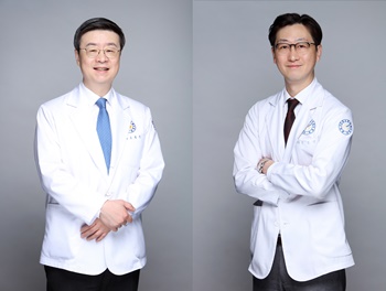 ▲ 고용곤 병원장(왼쪽)과 김용상 원장.