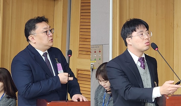 ▲ 배성락 교수(왼쪽)와 유성현 교수.