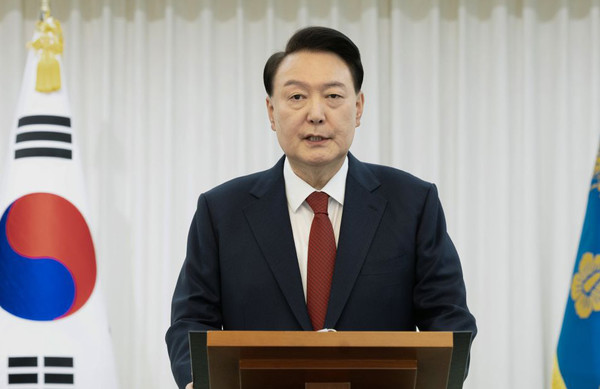 ▲ 윤 대통령은 탄핵 심판 4차 변론에 출석해 포고령에 전공의 처단 문구가 들어가게 된 경위를 밝혔다.