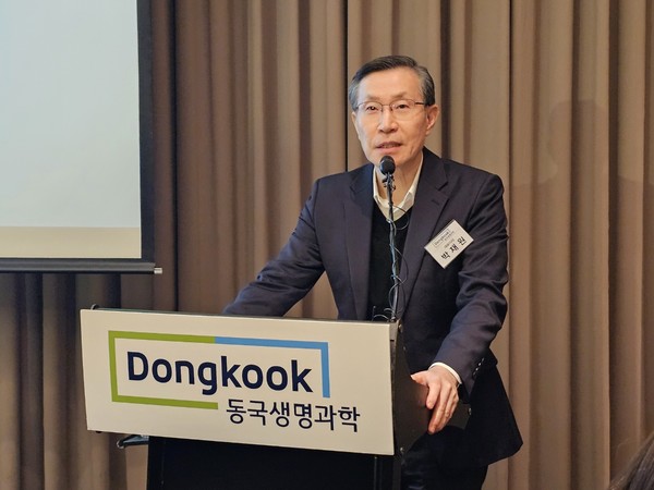 ▲ 동국생명과학 박재원 대표이사는 IPO를 앞두고 그동안의 성과와 앞으로의 비전을 설명했다.