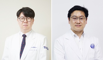 ▲ 성민제 교수(왼쪽)와 양석정 교수.