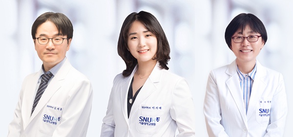 ▲ (왼쪽부터) 김지훈 교수, 이지예 교수, 박영주 교수.
