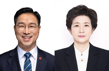 ▲ 위성곤 의원(왼쪽)과 강선영 의원.