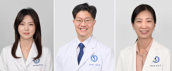 ▲ (왼쪽부터) 은정우, 정재연, 김순선 교수