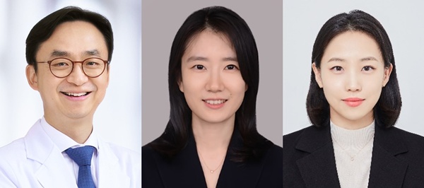 ▲ (왼쪽부터) 최의근 교수, 이소령 교수, 이경연 임상강사.