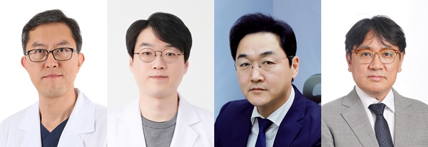 ▲ (왼쪽부터) 박동혁 교수, 김장훈 교수, 김종훈 교수, 금동호 교수.