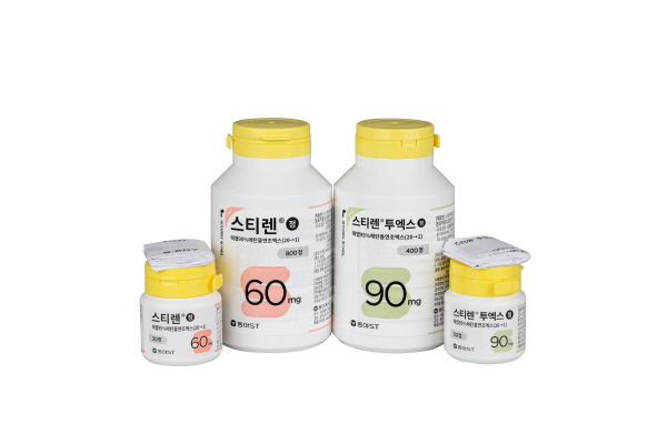 ▲ 동아에스티 천연물 의약품 위염 치료제 '스티렌 정'이 출시 20년 이상 시장을 선도하고 있다.