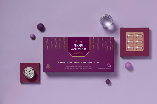 ▲ 휴온스는 갱년기 유산균 브랜드 '엘루비 메노락토' 제품 3종을 ‘컬리’에 공식 입점했다고 10일 밝혔다.