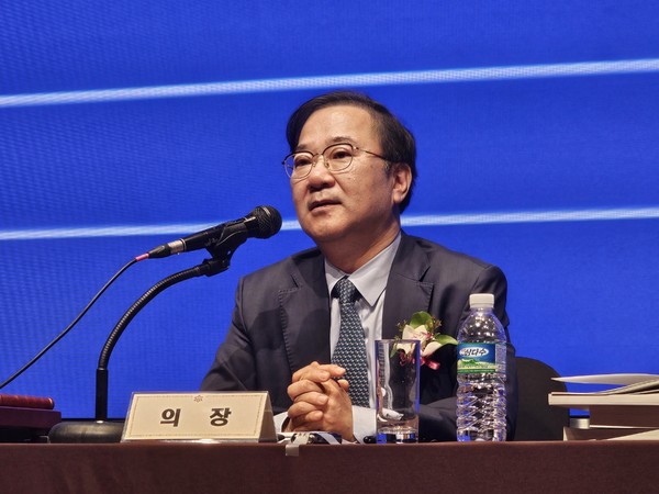 ▲ 김대업 의장은 총회의장 임기를 마무리하며 대의원들의 적극적인 참여를 요청했다.