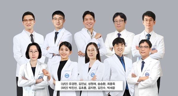 ▲ (왼쪽 위부터 시계방향으로) 유경헌 교수, 김진남 교수, 성원재 교수, 송승환 교수, 최종욱 교수, 박세윤 교수, 김진수 교수, 금지현 교수, 김초롱 교수, 박진선 교수.