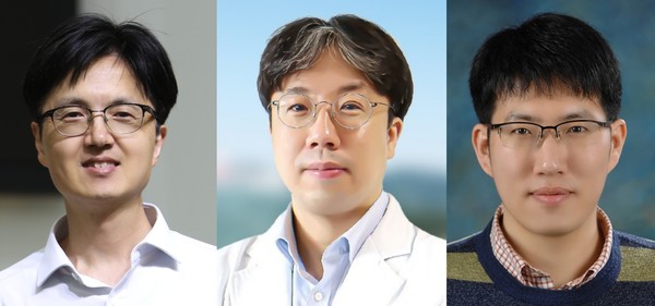 ▲ (왼쪽부터) 정영태, 정근오, 이민호 교수