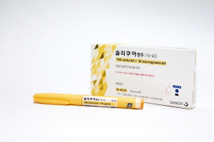 ▲ 인슐린과 GLP-1 RA 고정용량 통합제제 솔리쿠아가 복합 인슐린으로 목표혈당에 이르지 못한 제2형 당뇨병 환자들에게 도움이 될 수 있다는 연구 결과가 보고됐다.