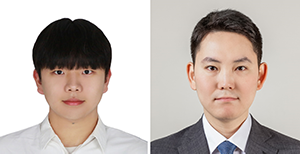 ▲ 원종우 학생(왼쪽)과 정범선 교수