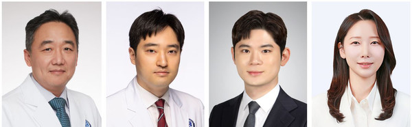 ▲ (왼쪽부터) 김승업, 이호규, 이혁희, 이한아 교수