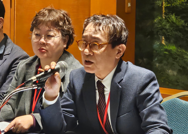 ▲ 김재유 회장은 의료 현안들에 대한 생각을 밝혔다.