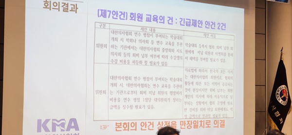 ▲ 의협이 회원들의 회비 납부 여부에 따라 학술대회 등록비와 연수 평점 관리 등에 차등을 두는 방안을 의결했으나, 행정적 복잡성과 실효성에 대한 우려가 여전해 향후 추진 과정에서 진통이 예상된다.
