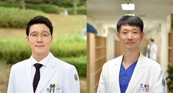 ▲ 오형훈 교수(왼쪽)와 김제성 교수.