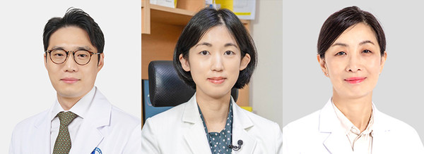 ▲ (왼쪽부터) 김태준 교수, 신혜림 교수, 김지현 교수