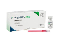 ▲ 바이엘의 아일리아 8mg은 유럽에서 투여 간격을 최대 6개월까지 확대할 수 있도록 허가된 최초의 항-VEGF 치료제다.