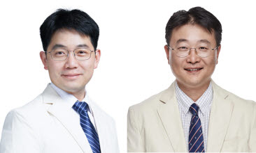 ▲ 김동진 교수(왼쪽)와 이준현 교수