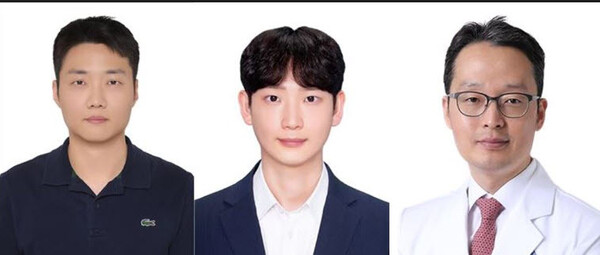 ▲ (왼쪽부터) 이광섭 강사, 민준구 대학원생, 김형범 교수